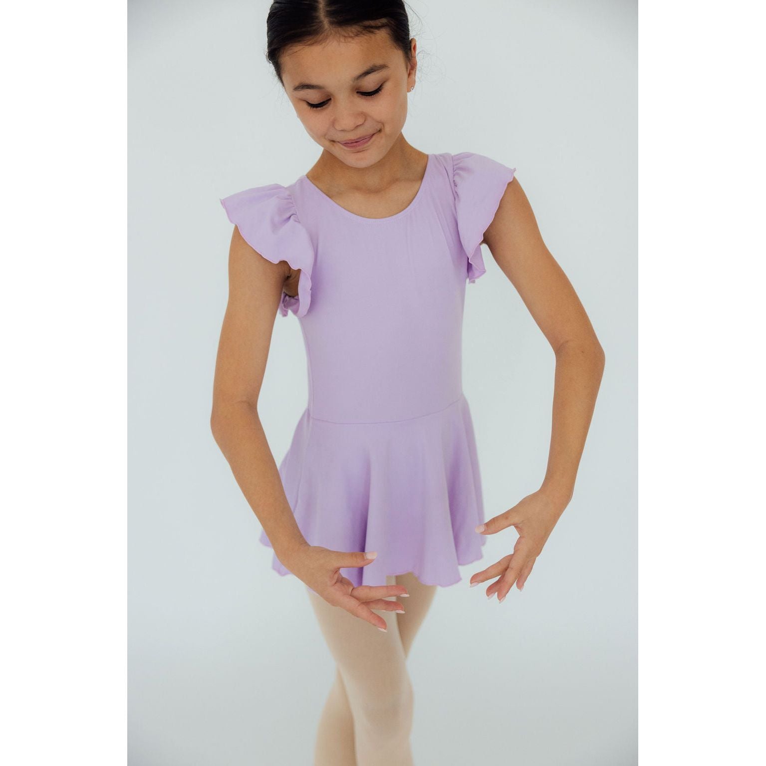 Lavender S/S Twirl Leotard