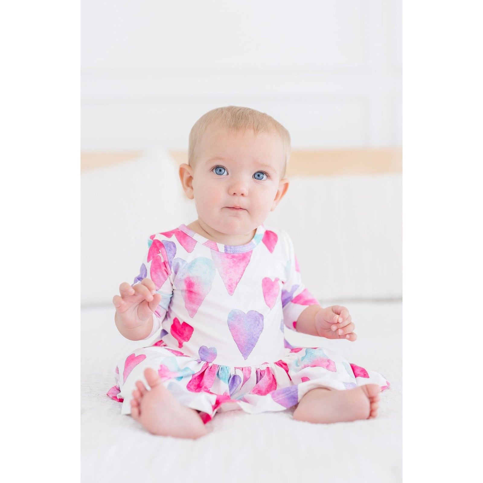 Light Hearted 3/4 Sleeve Twirl Bodysuit