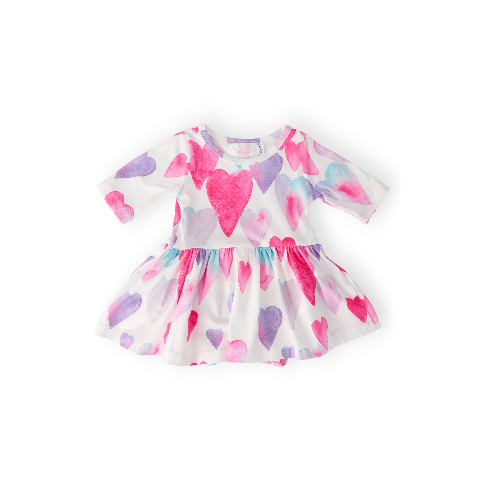 Light Hearted 3/4 Sleeve Twirl Bodysuit