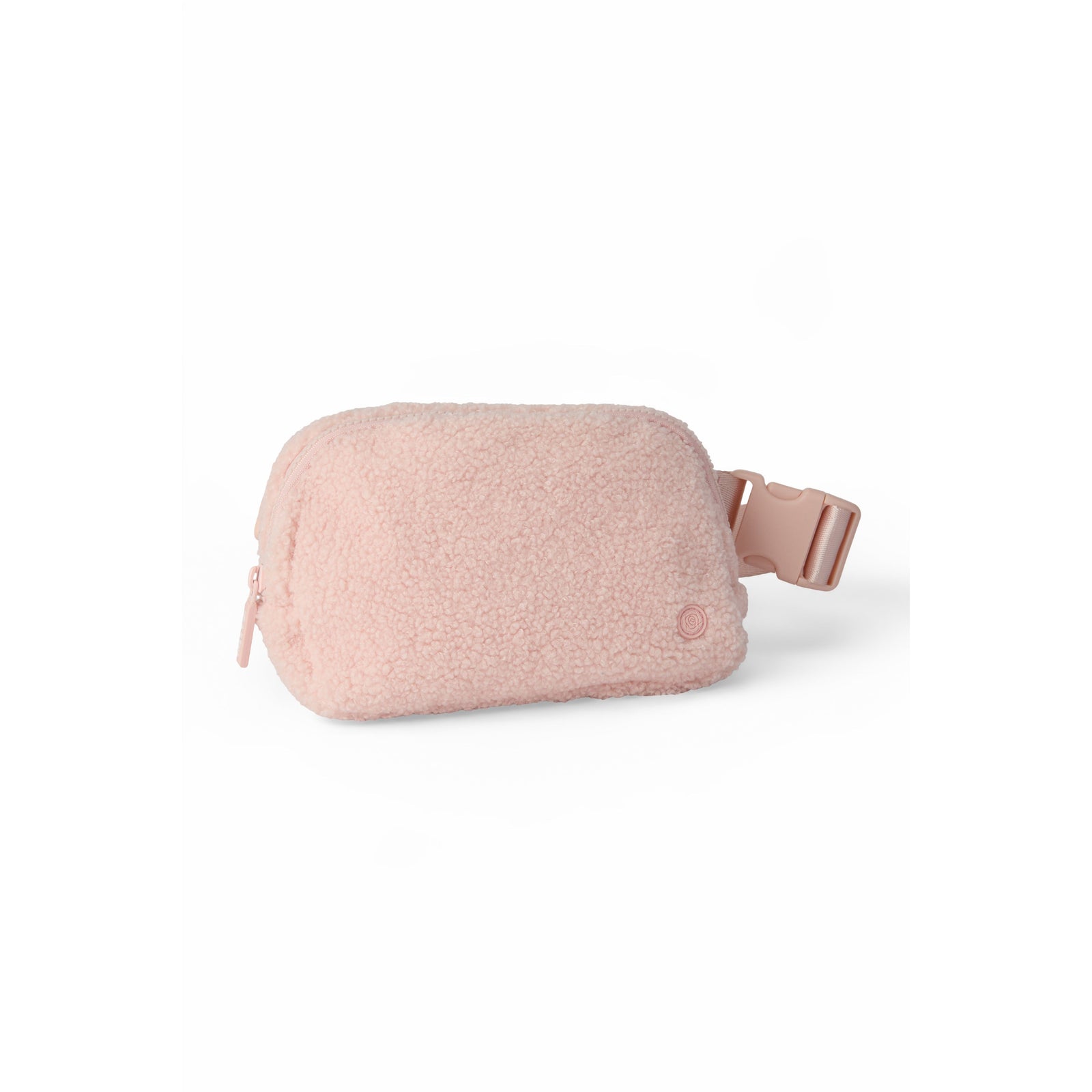 Light Pink Fleece Belt Bag