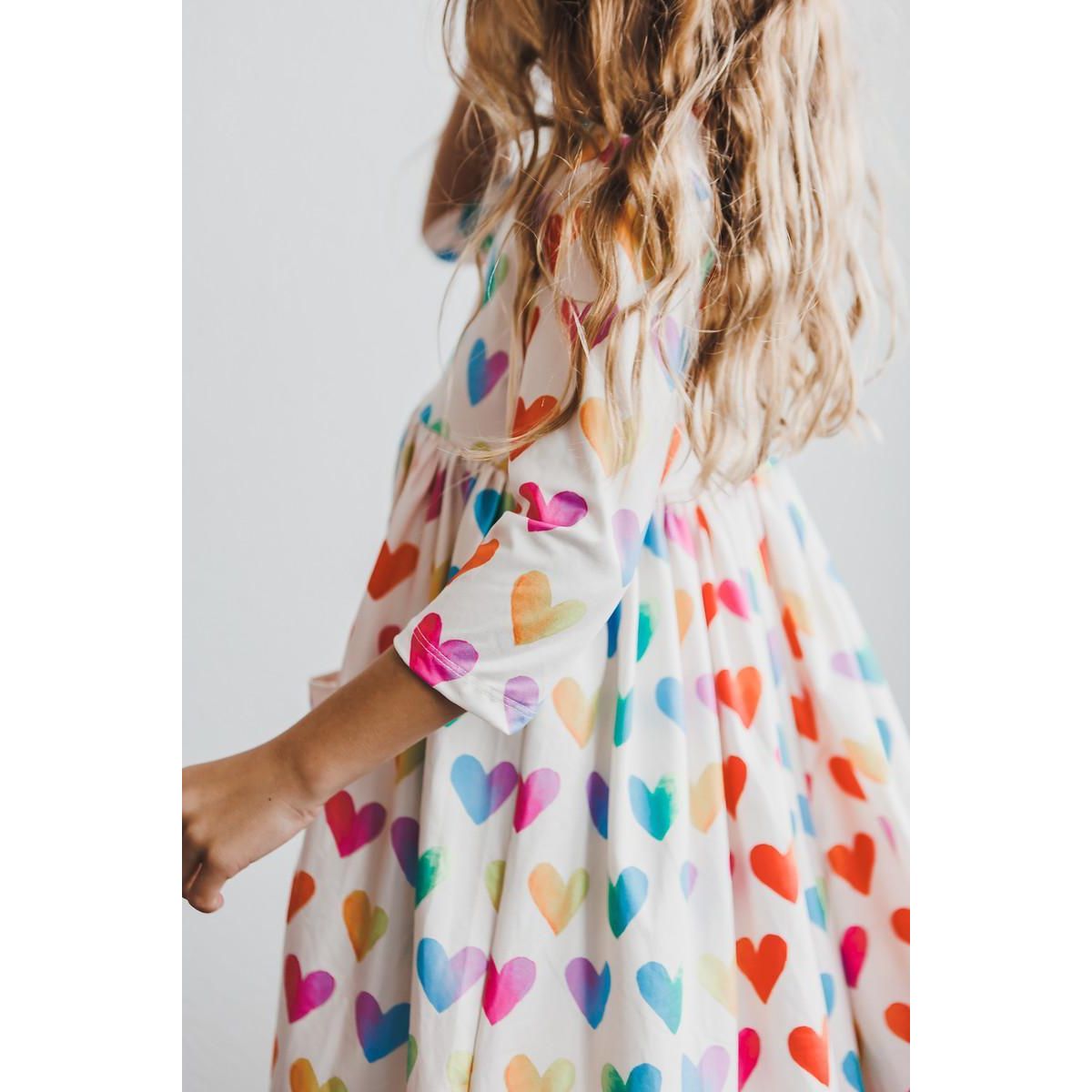 Lotta Love 3/4 Sleeve Pocket Twirl Dress