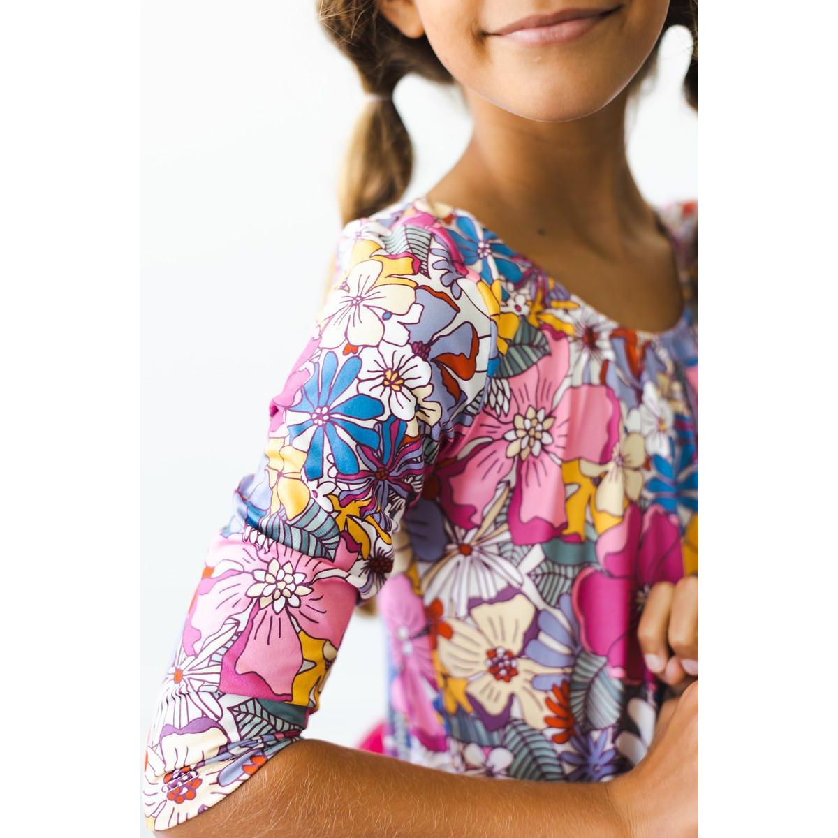 Mauve What's Up Buttercup 3/4 Tutu Leotard