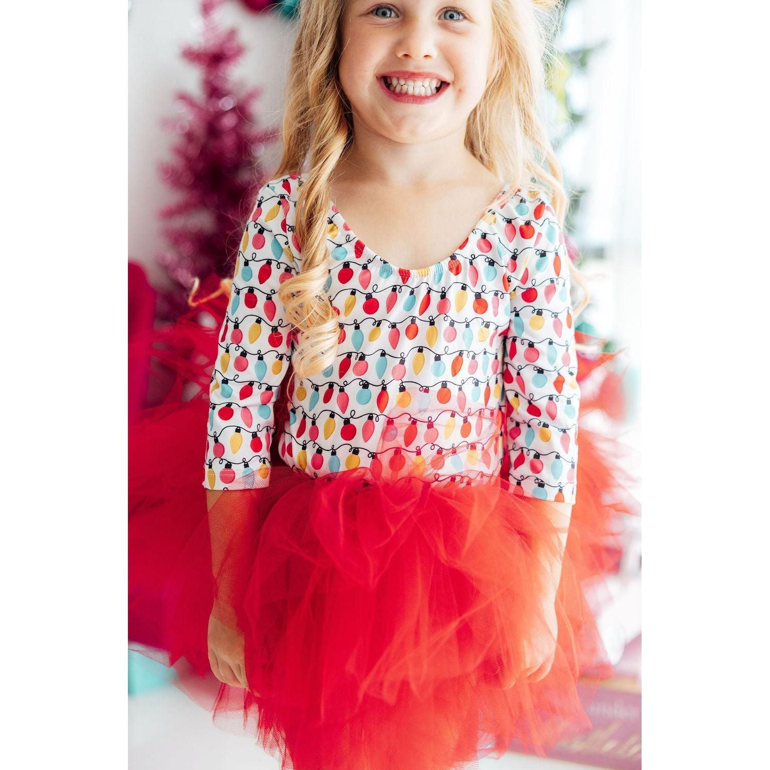 Merry & Bright 3/4 Tutu Leotard