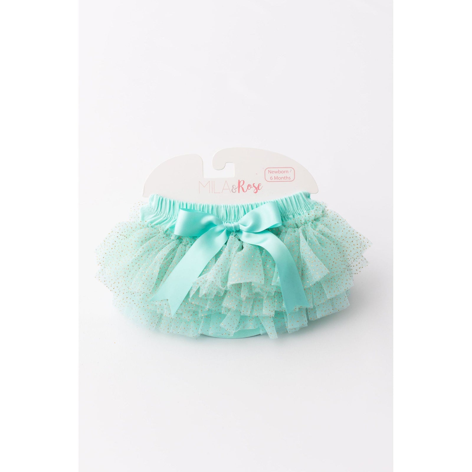 Mint & Gold Glitter Ruffle Tutu Bloomer
