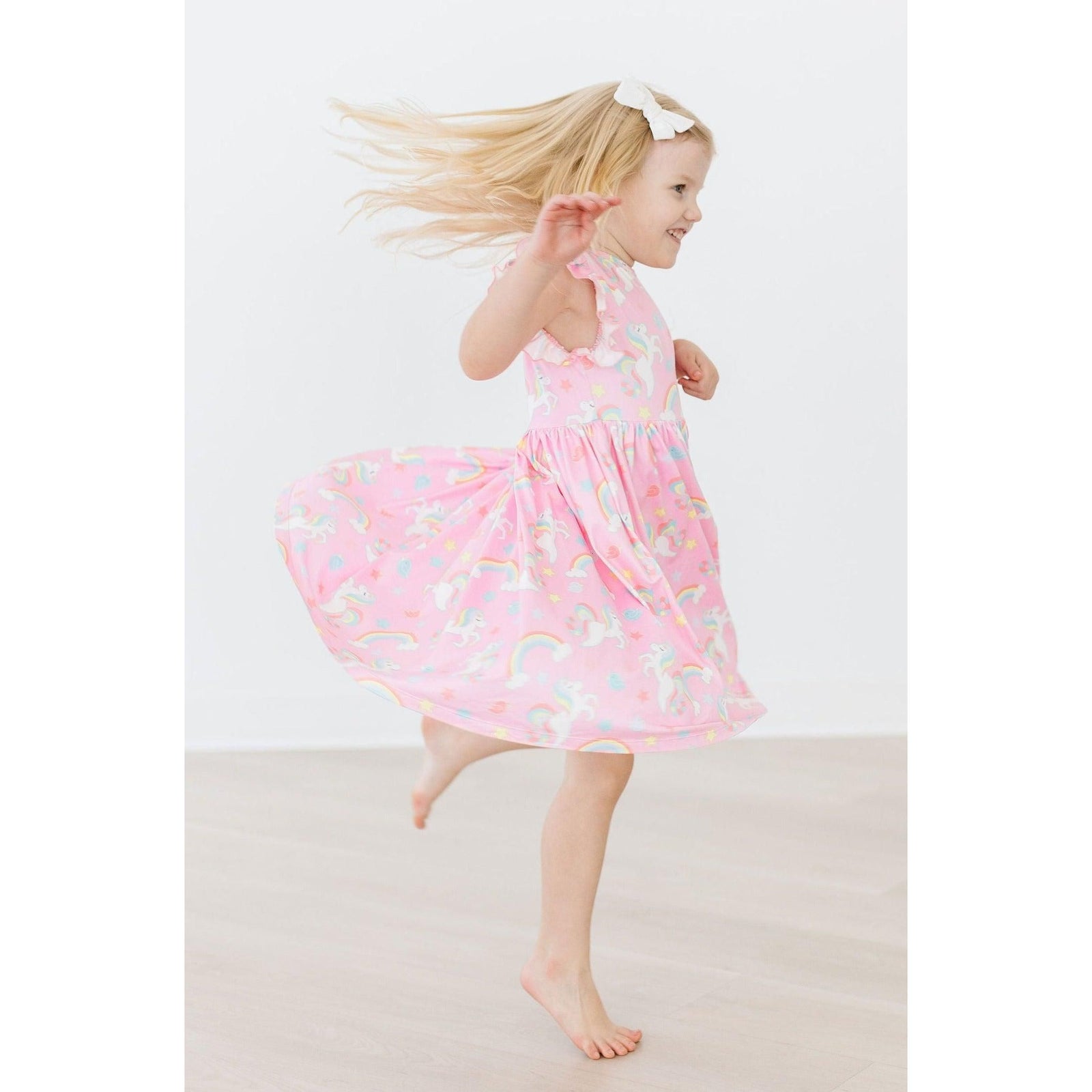 My Little Unicorn Flutter Sleeve Twirl Dress