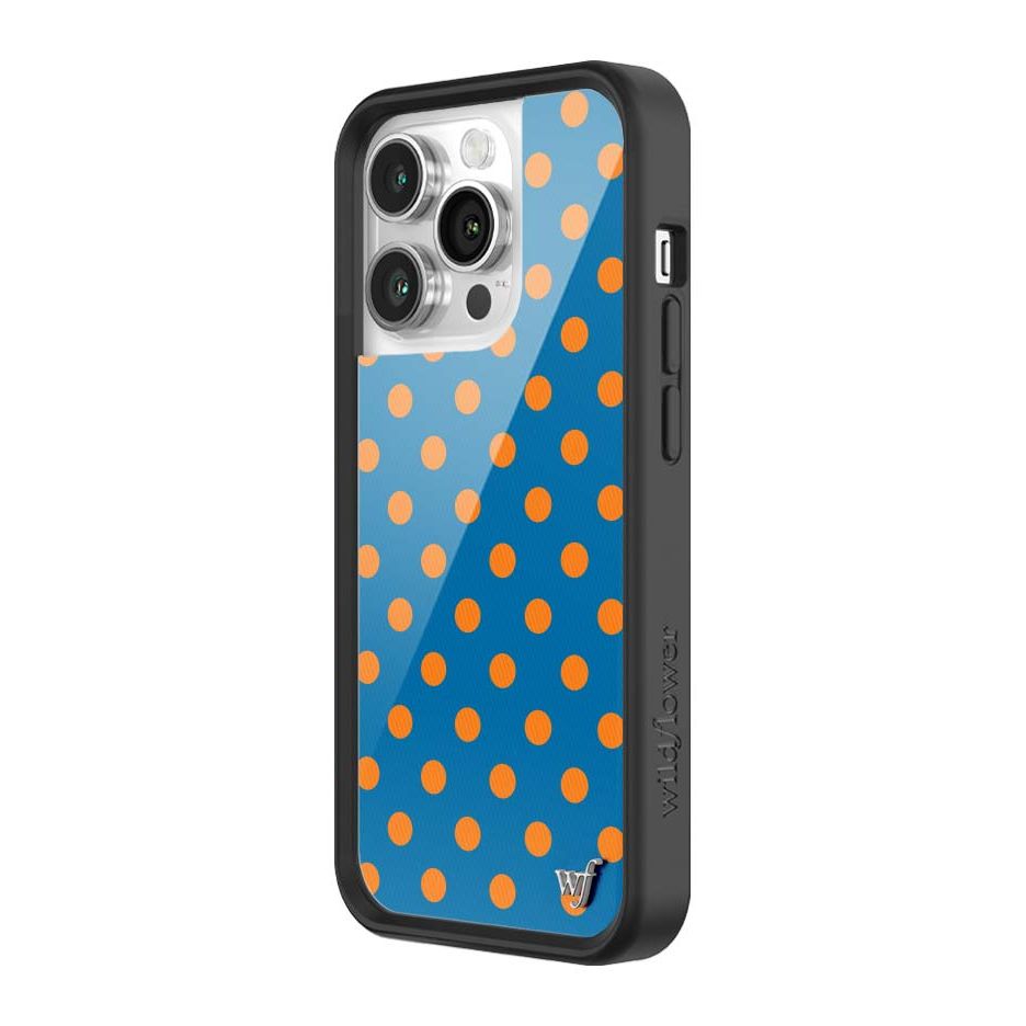 Polka Dot | Blue and Orange iPhone Case