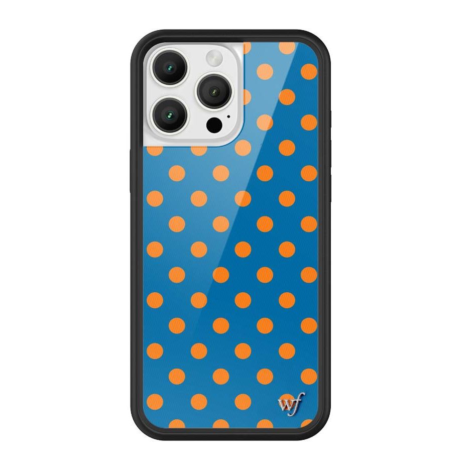 Polka Dot | Blue and Orange iPhone Case