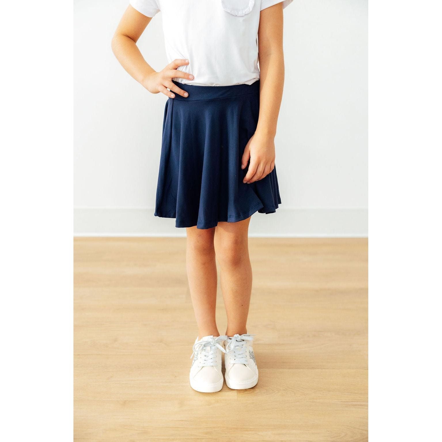 Navy Twirl Skort