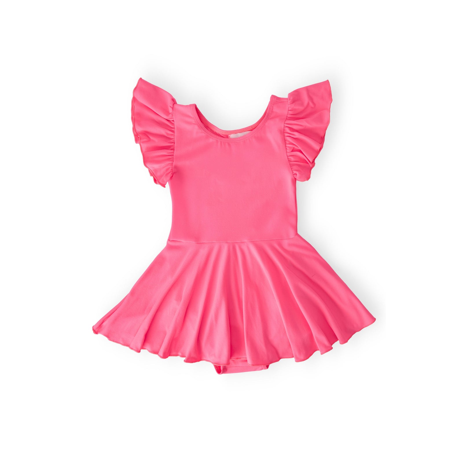 Neon Pink S/S Twirl Leotard