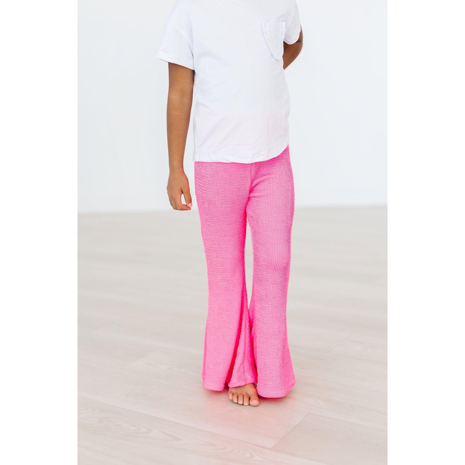 Neon Pink Scrunchy Bells