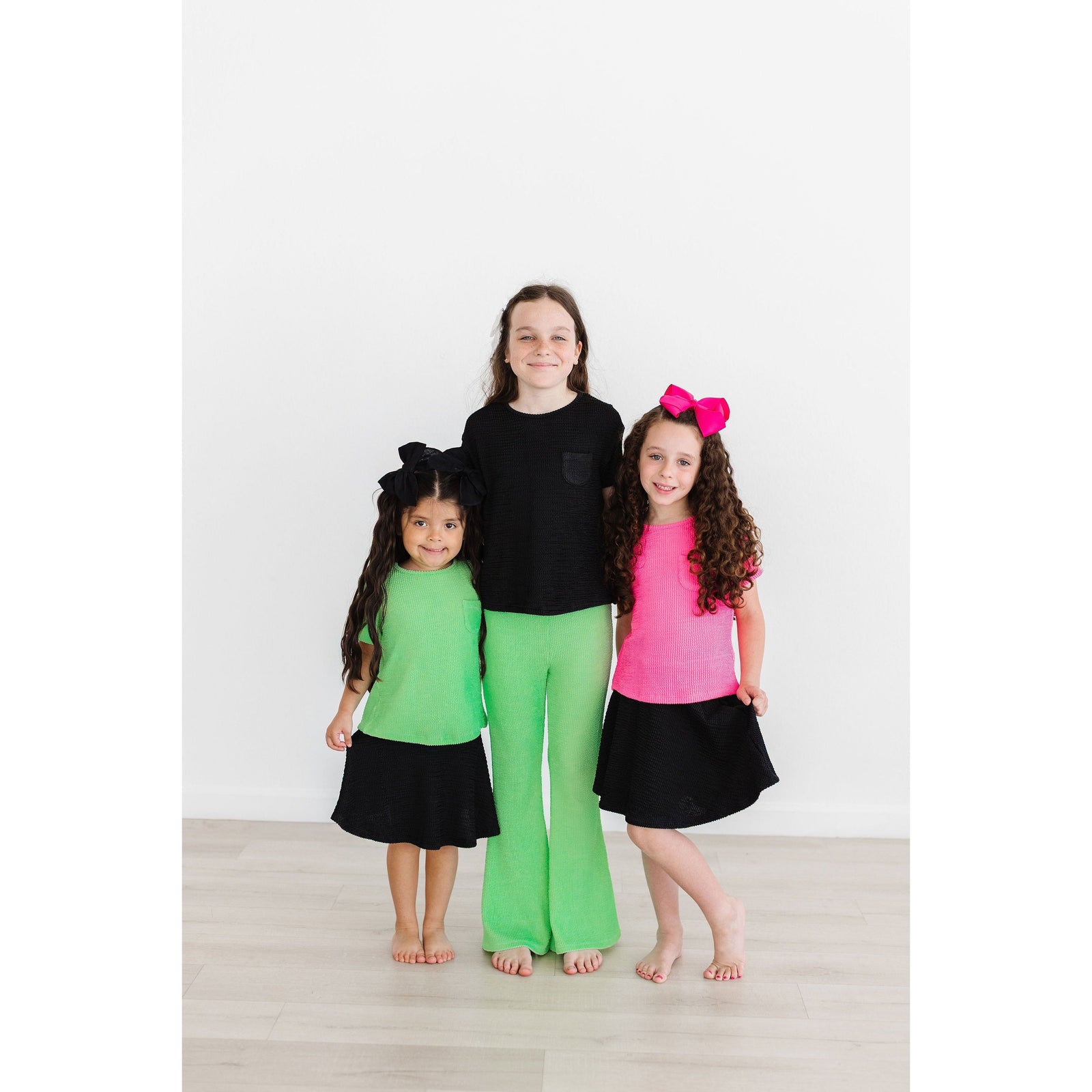 Neon Pink Scrunchy Pocket Tee