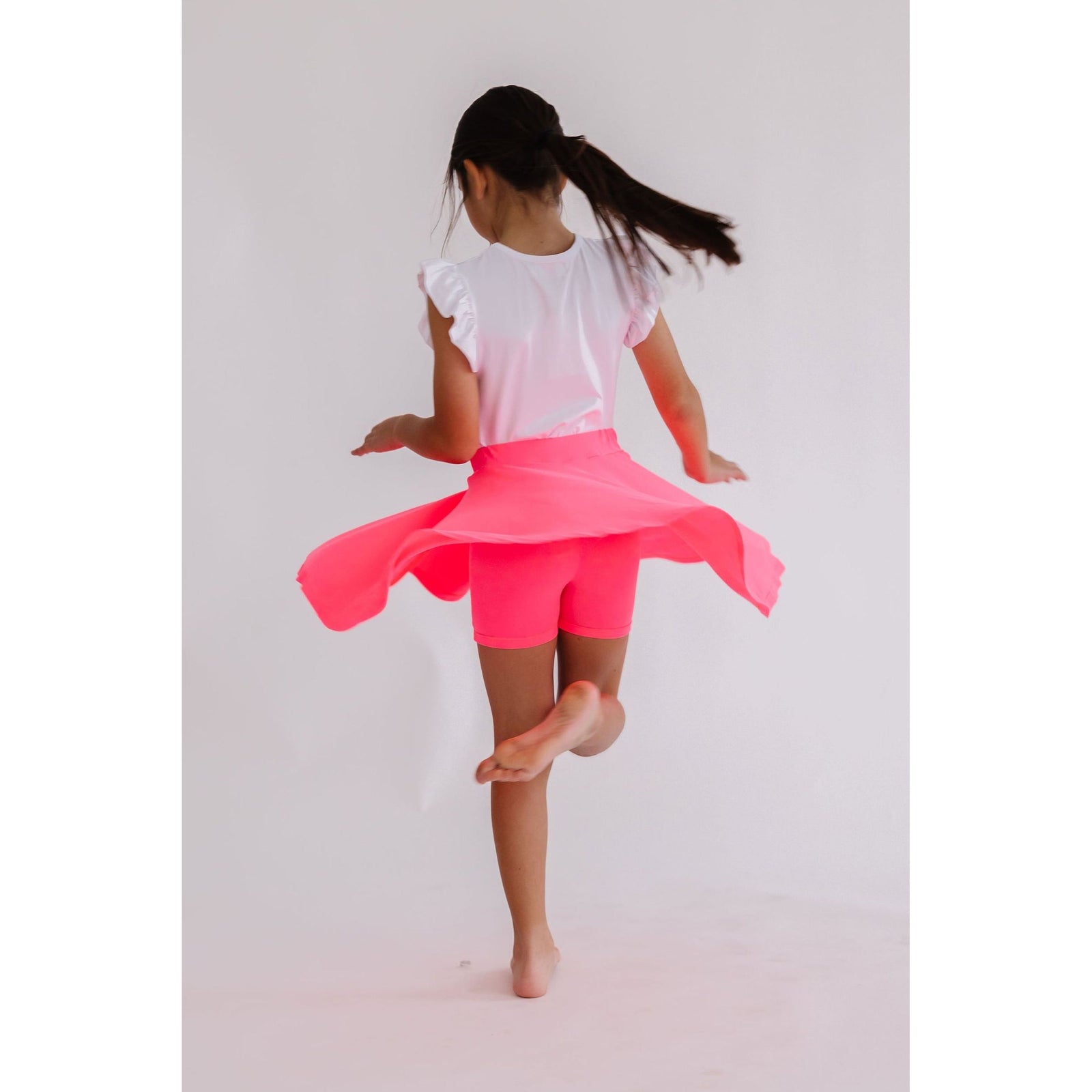 Neon Pink Twirl Skort