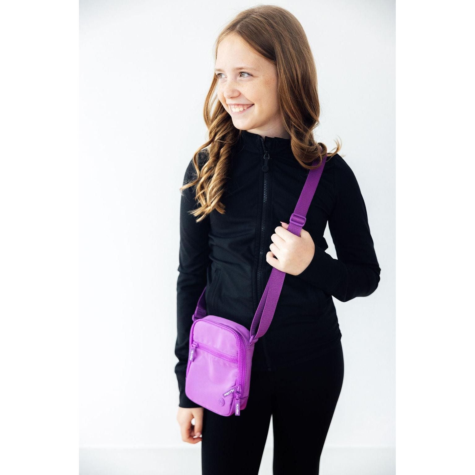 Neon Purple Crossbody Bag