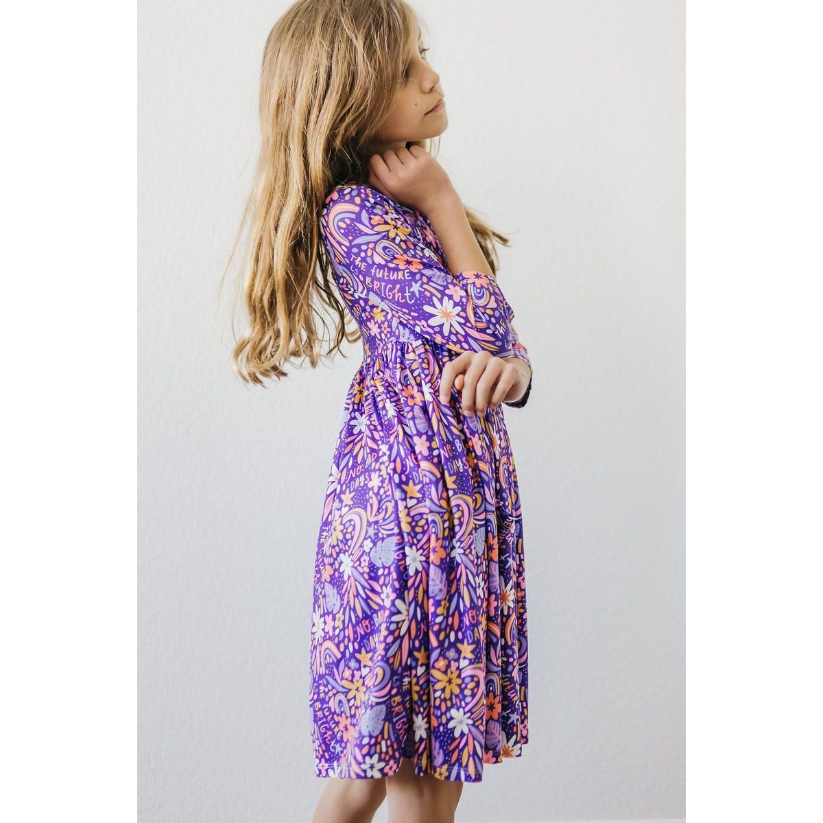 No Bad Days 3/4 Sleeve Pocket Twirl Dress