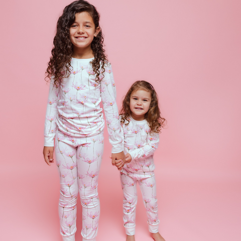 Pink Petals Kids Pajamas