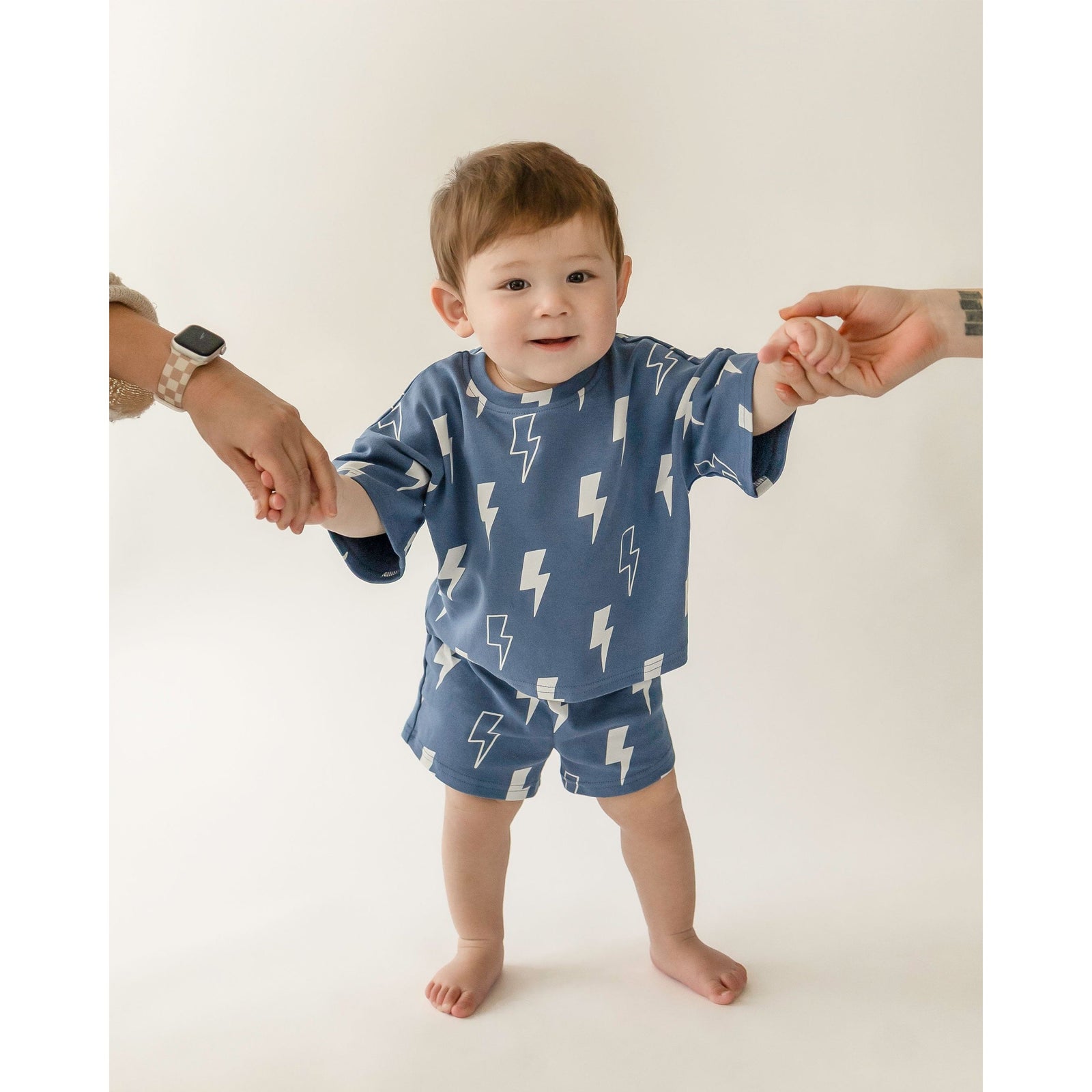 Shorts Set | Blue Bolts
