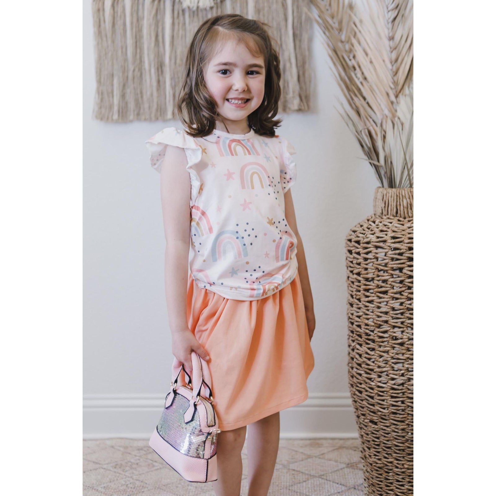 Over the Rainbow S/S Ruffle Tee