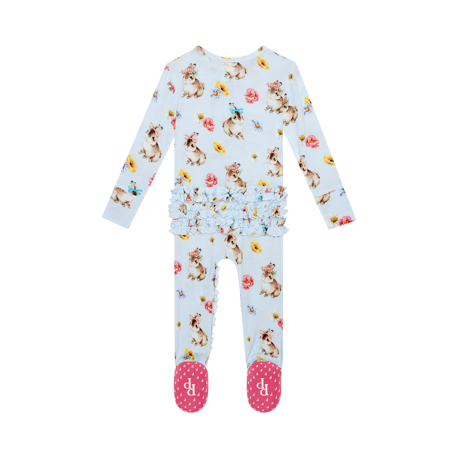 tinsley jane | footie ruffled zippered one piece