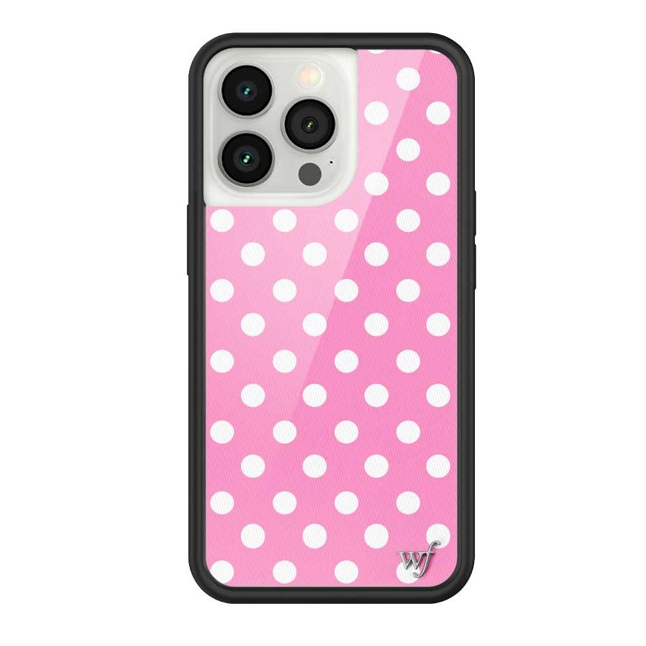 Polka Dot | Pink and White iPhone Case