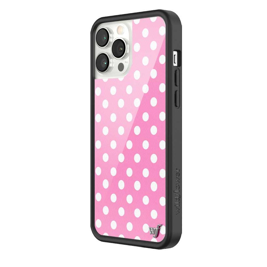 Polka Dot | Pink and White iPhone Case