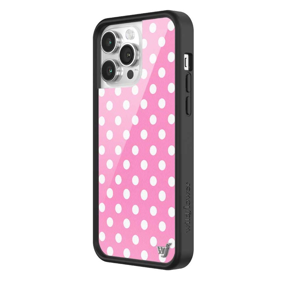Polka Dot | Pink and White iPhone Case