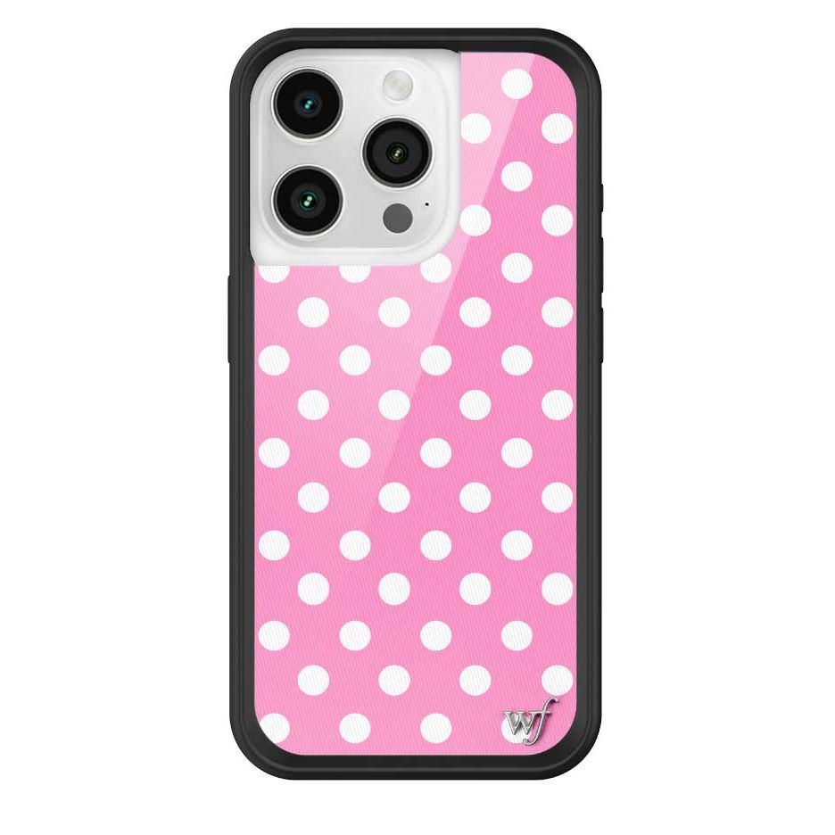 Polka Dot | Pink and White iPhone Case