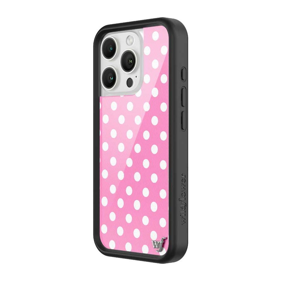 Polka Dot | Pink and White iPhone Case