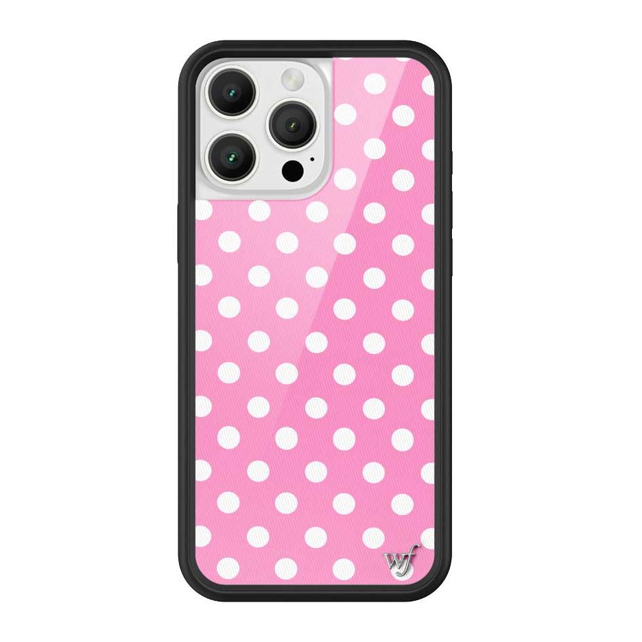 Polka Dot | Pink and White iPhone Case