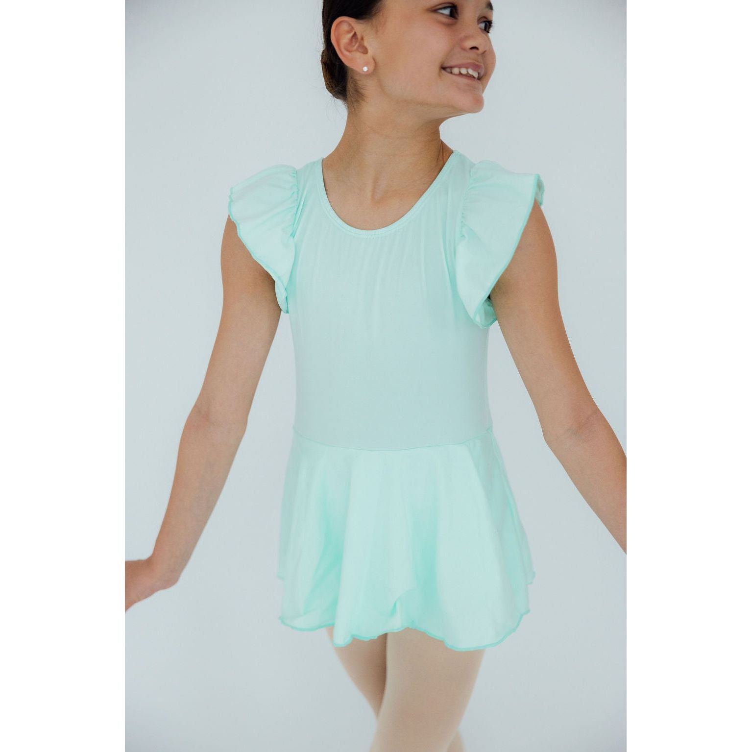 Pastel Green S/S Twirl Leotard