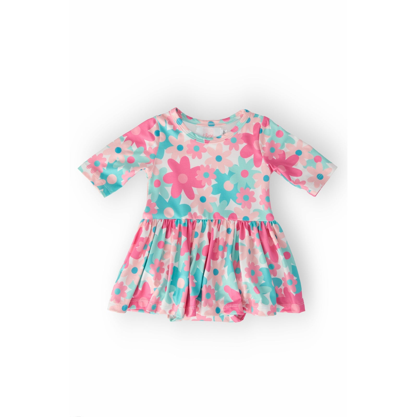 Petal Perfection 3/4 Sleeve Twirl Bodysuit