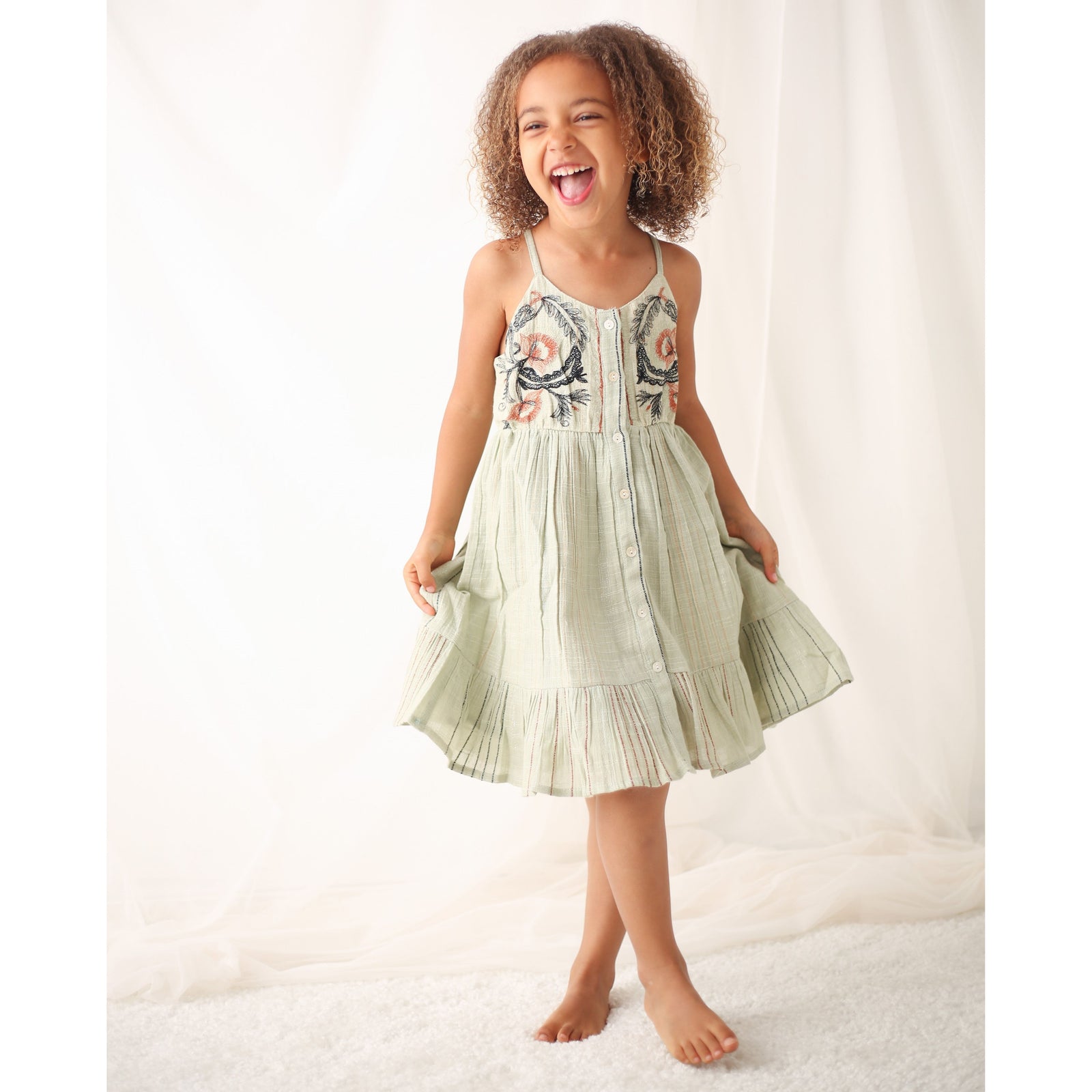 amaya mini dress in sage