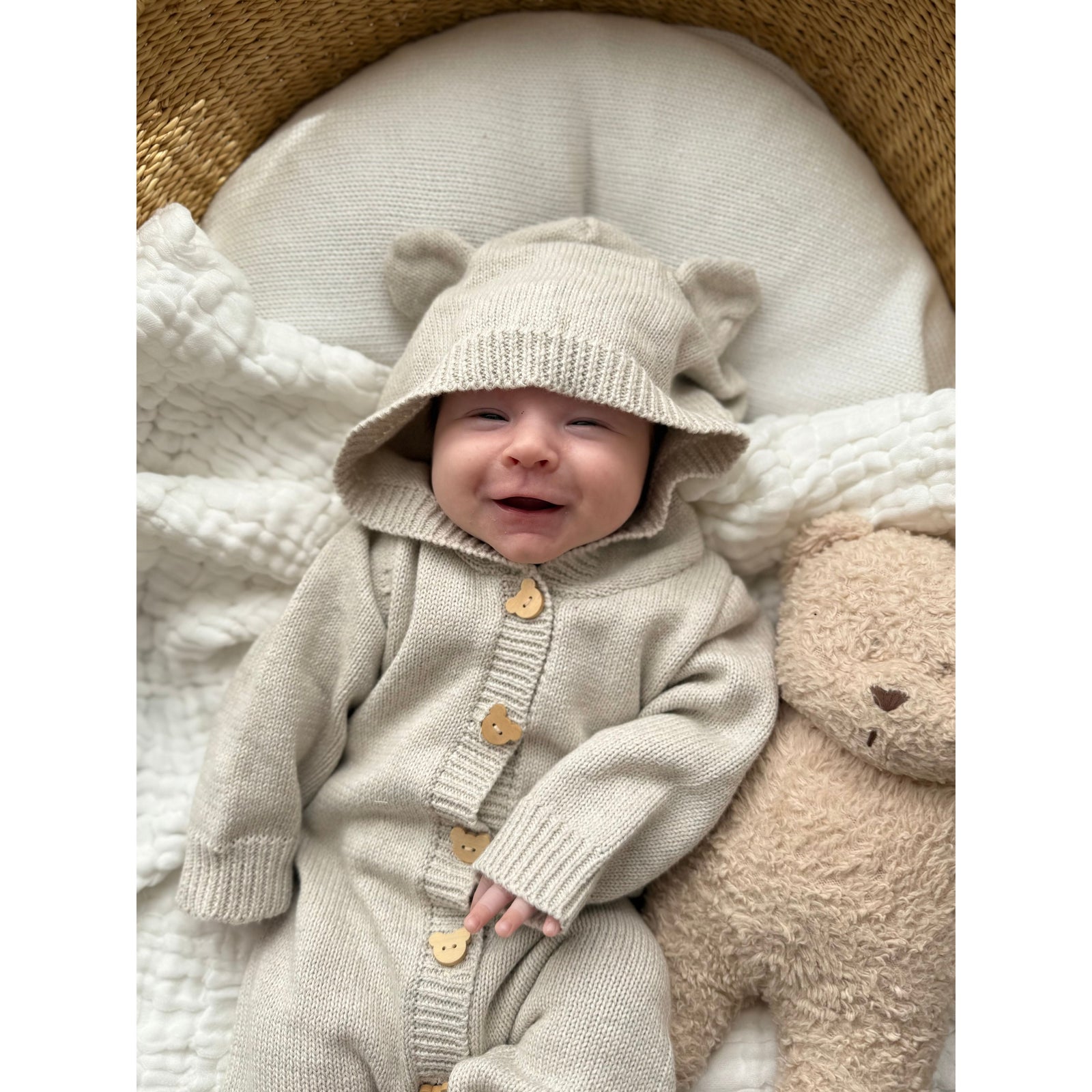 Bear Cub Jumpsuit - Natural