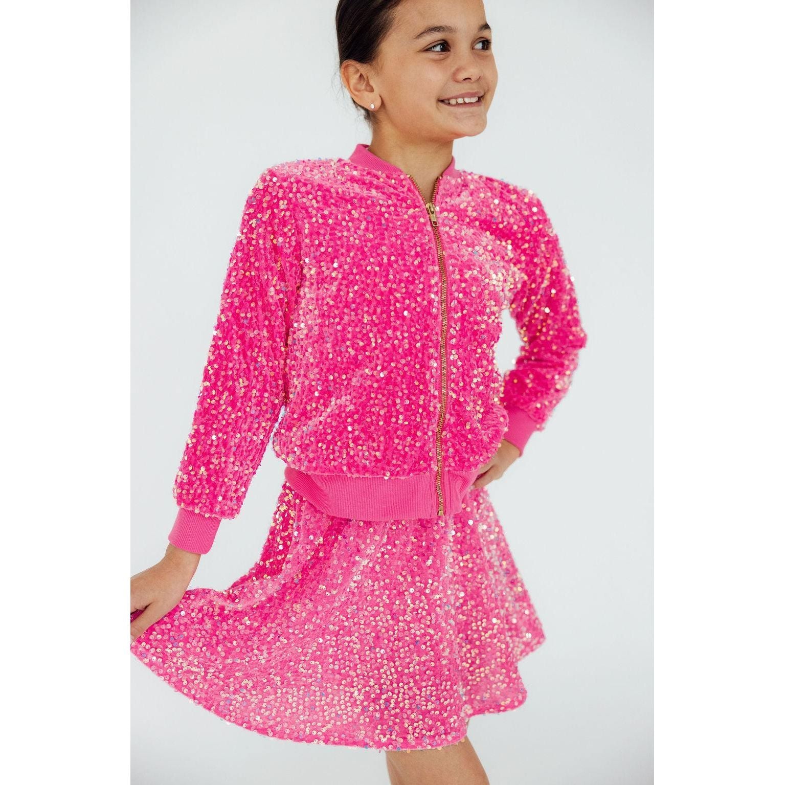 Pink Velvet Sequin Jacket