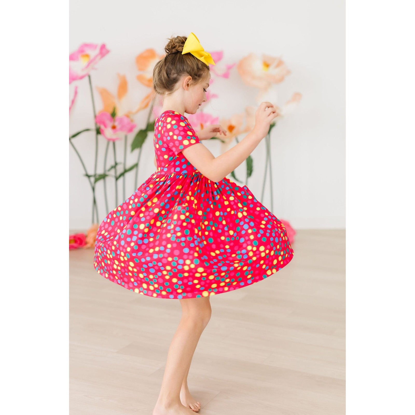Polka Dot Party S/S Pocket Twirl Dress
