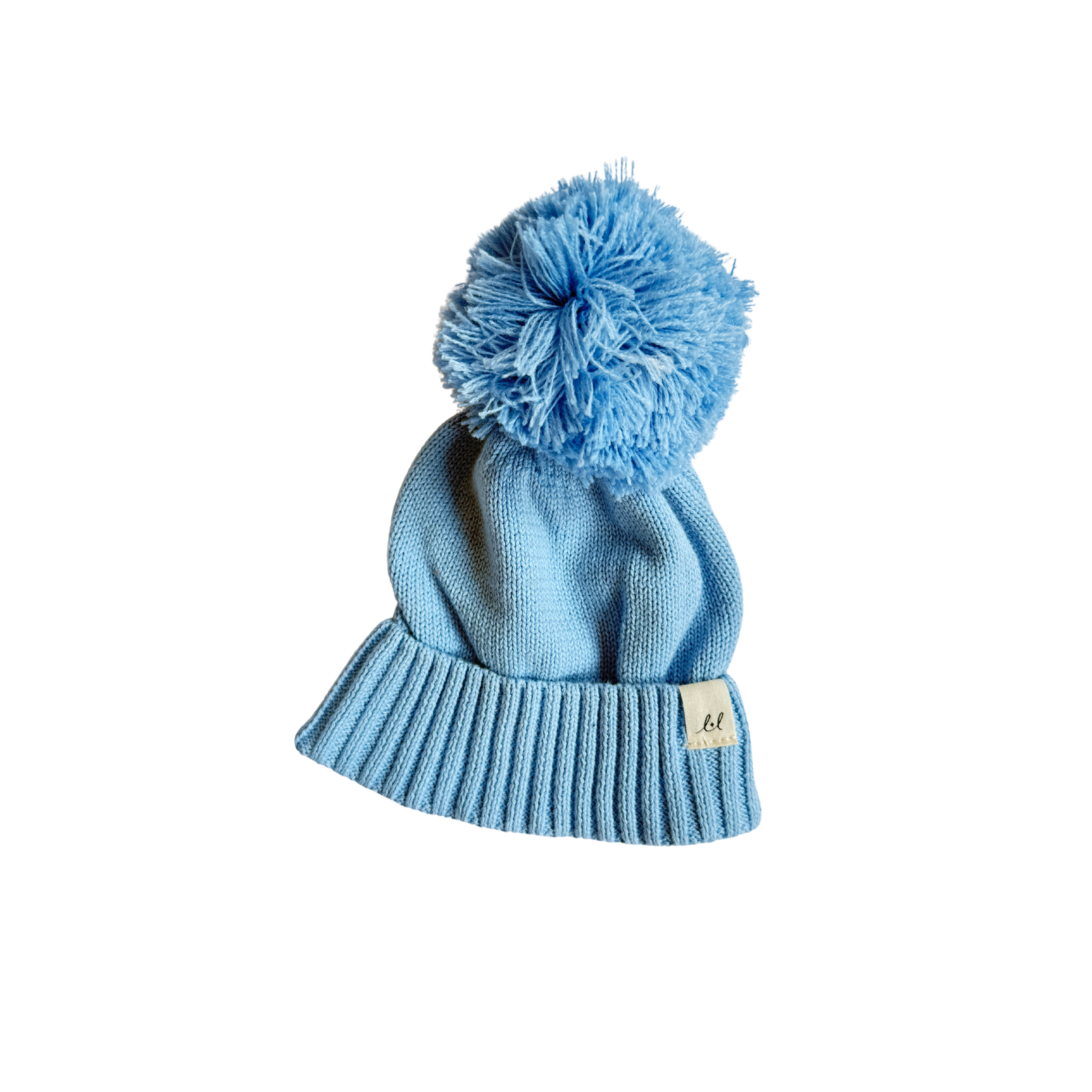 Luna + Luca Pom Beanie - Powder Blue