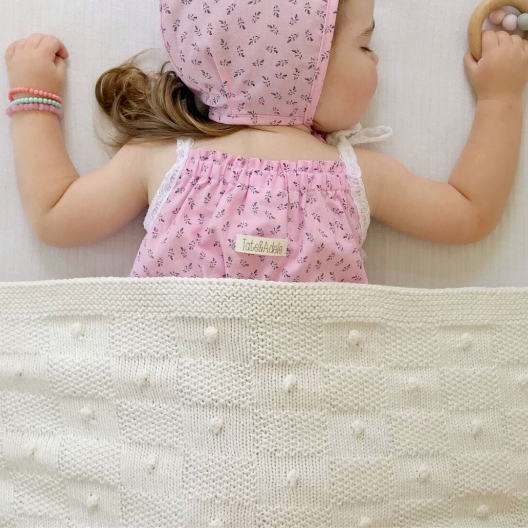 Popcorn Knit Blanket