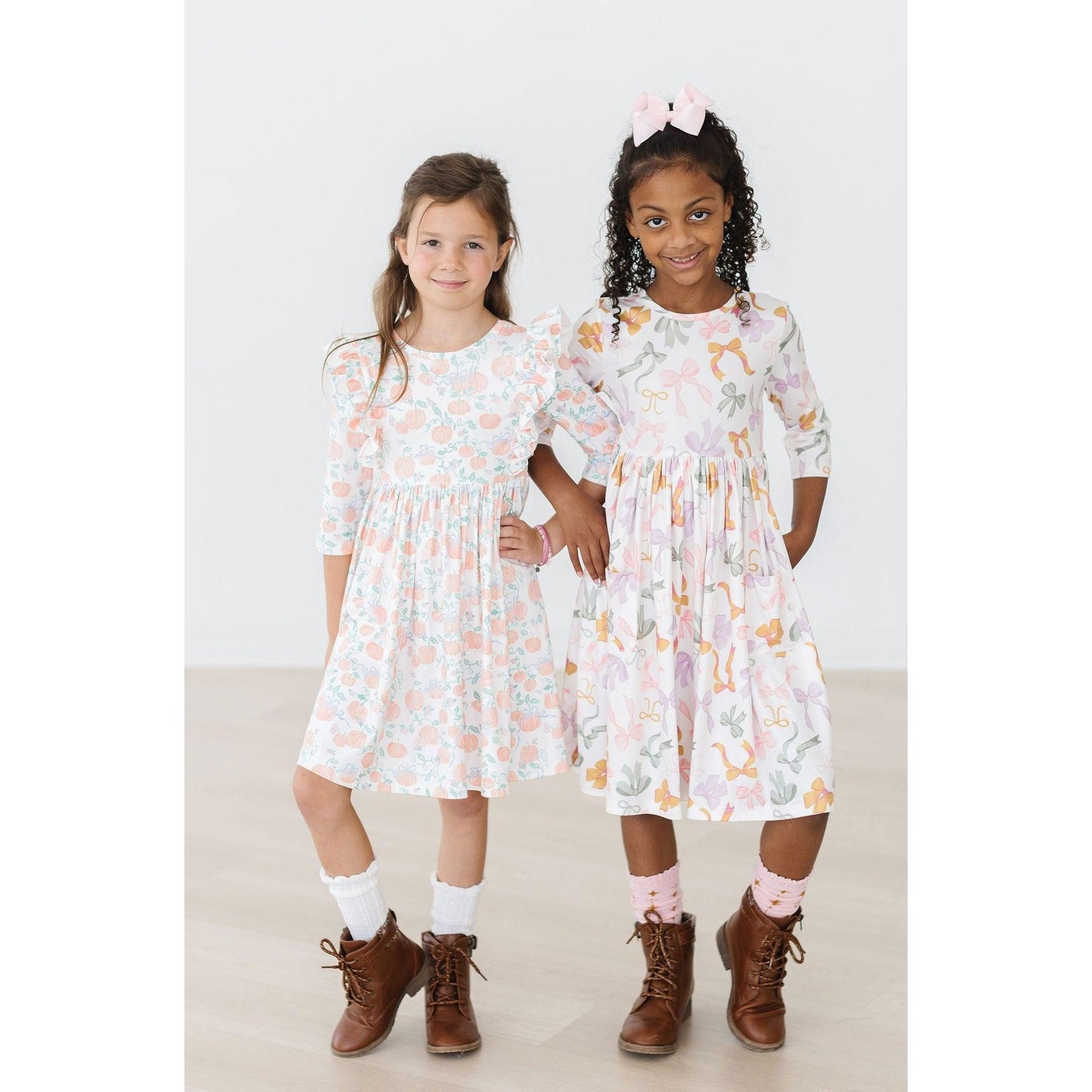 Pretty Pumpkins Ruffle Twirl Dress