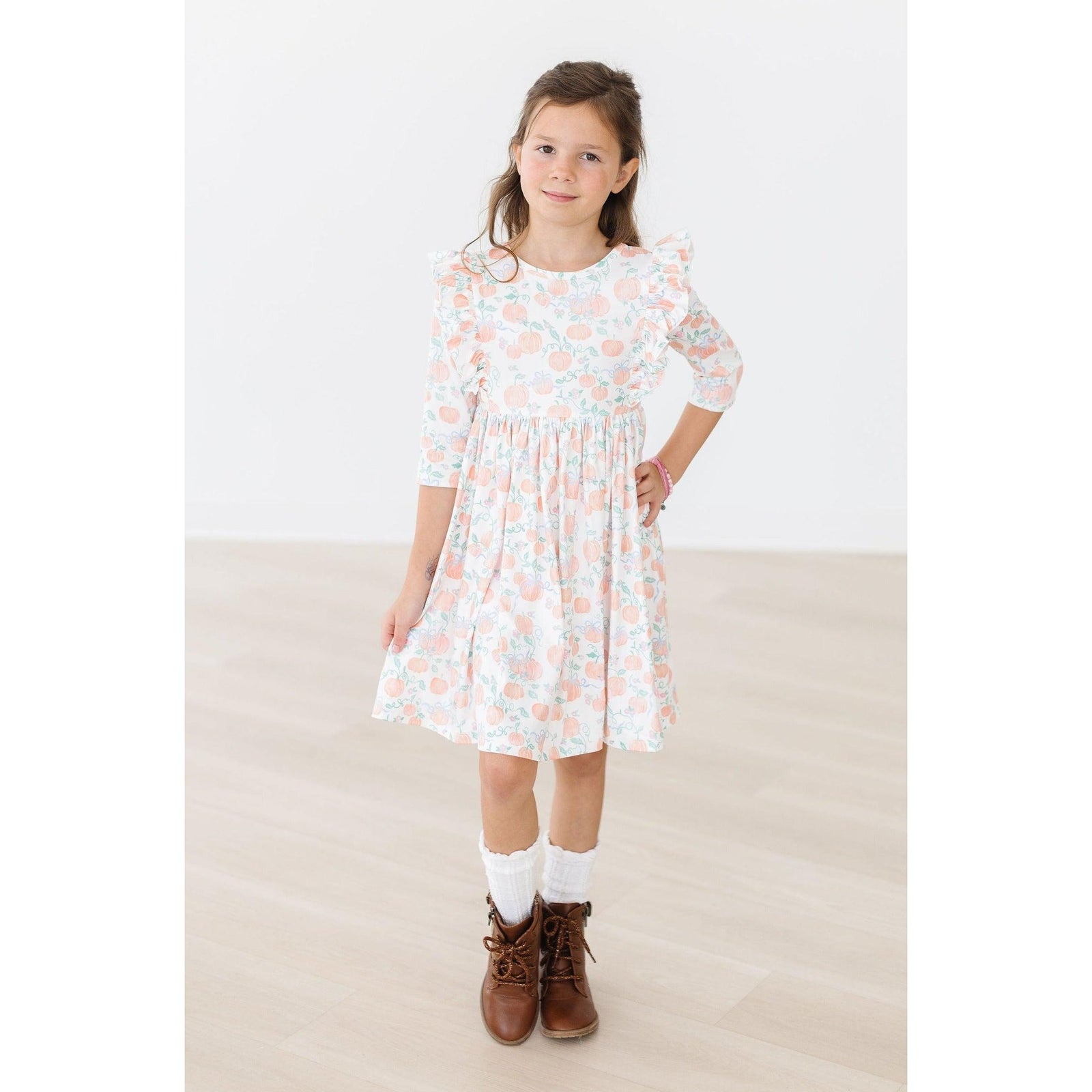 Pretty Pumpkins Ruffle Twirl Dress