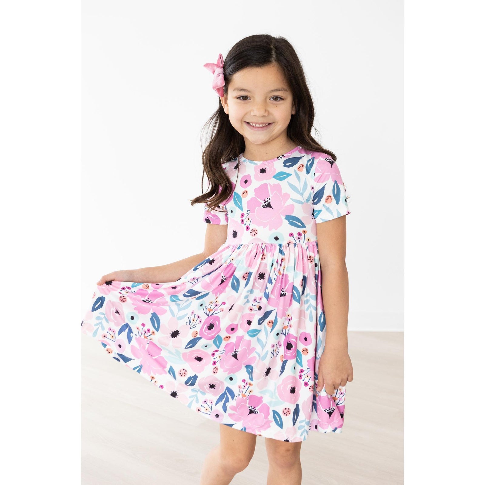 Pretty in Purple S/S Pocket Twirl Dress