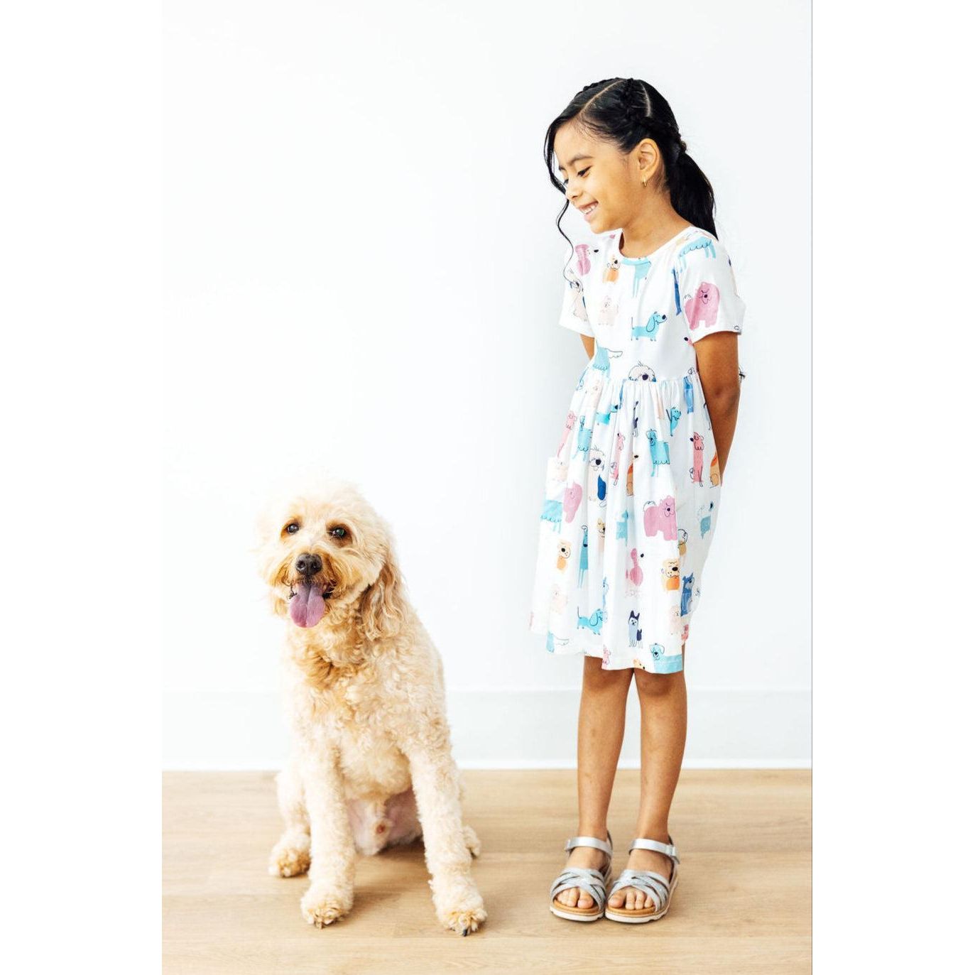 Puppy Pals S/S Pocket Twirl Dress