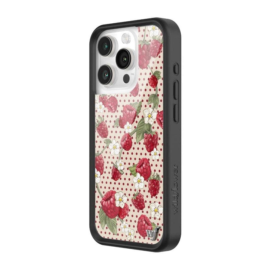 Raspberry Polka Dot iPhone Case