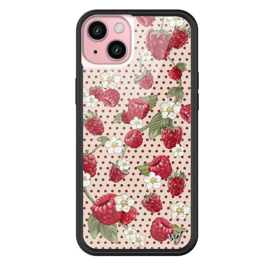 Raspberry Polka Dot iPhone Case