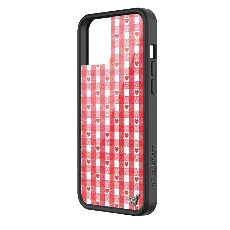 Gingham Hearts | Red iPhone Case
