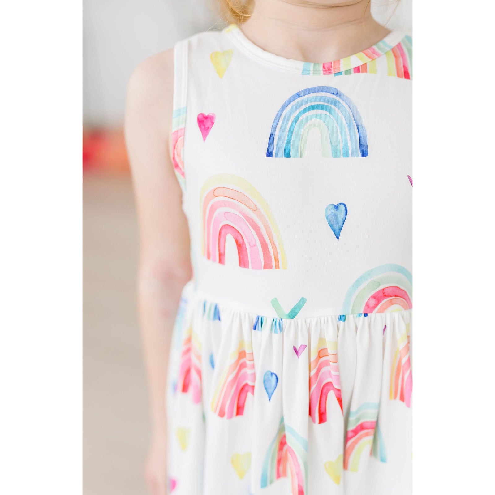 Radiant Rainbows Tank Twirl Dress