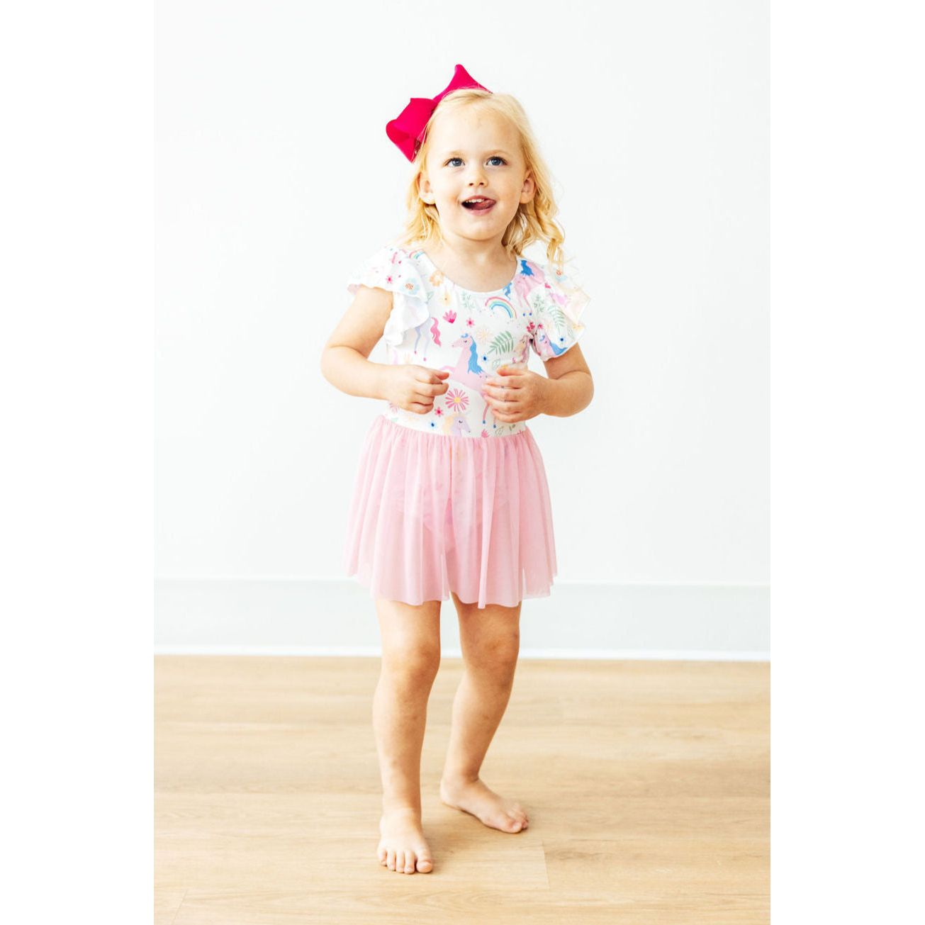 Rainbow Vibes S/S Twirl Leotard