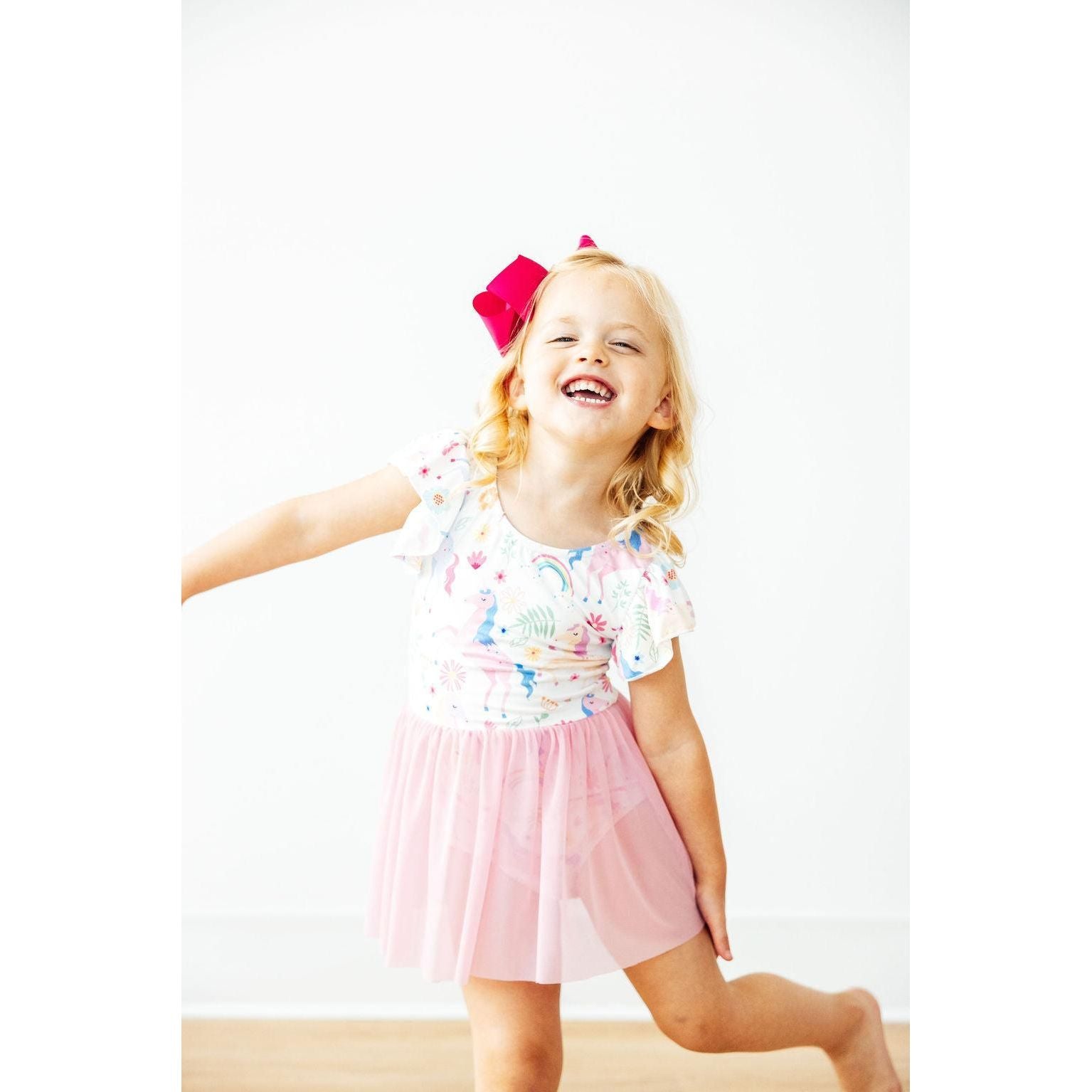 Rainbow Vibes S/S Twirl Leotard