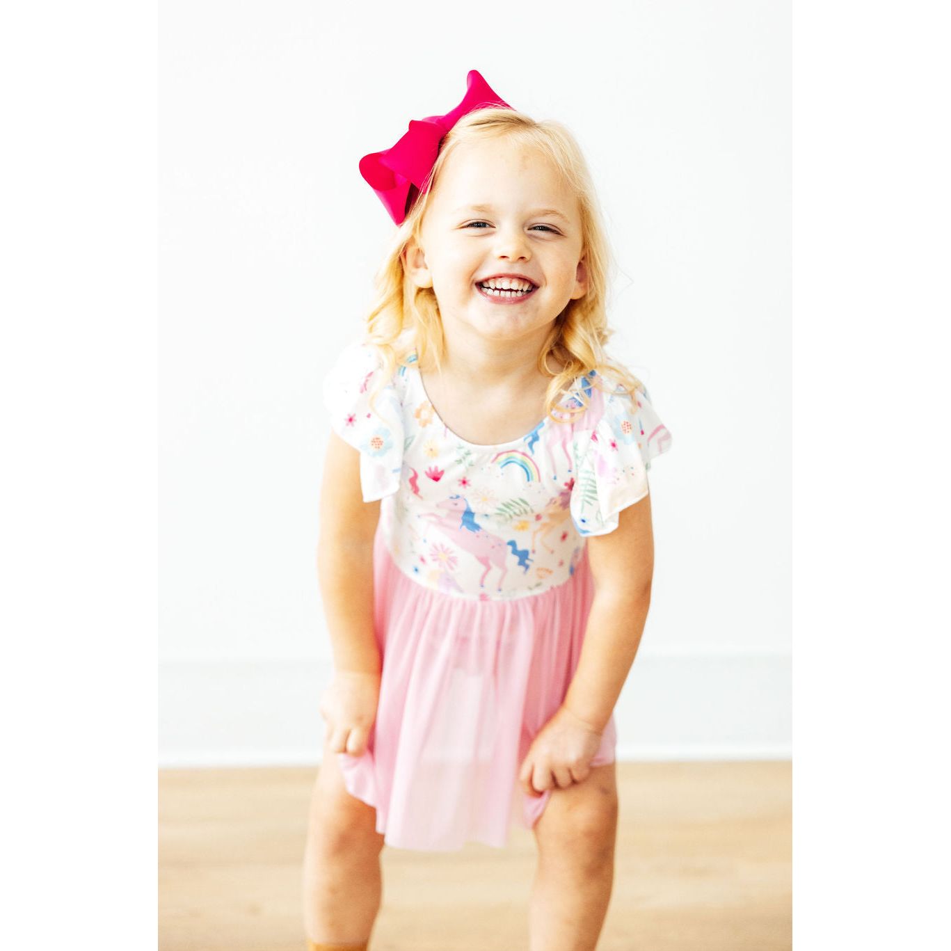 Rainbow Vibes S/S Twirl Leotard