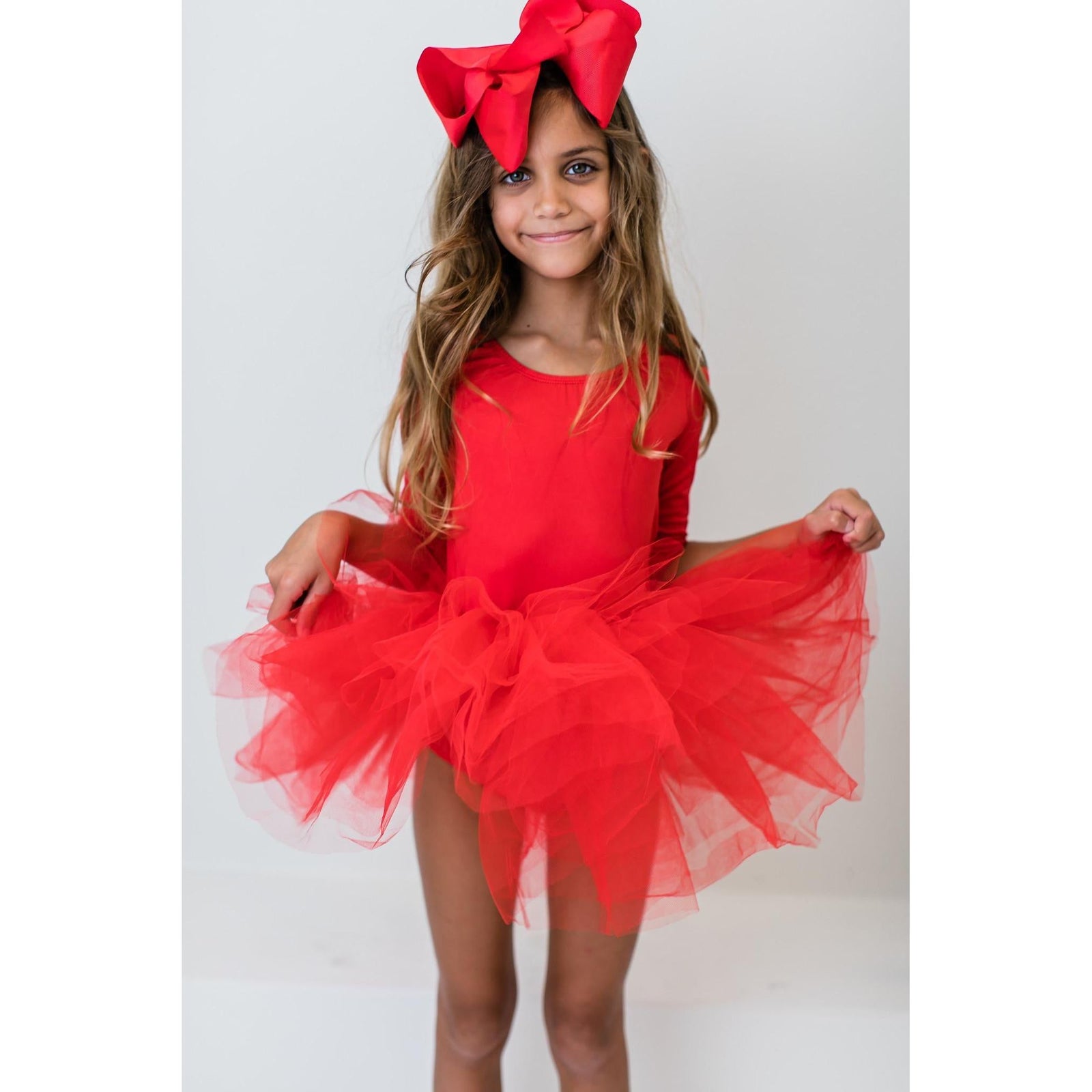 Red 3/4 Tutu Leotard