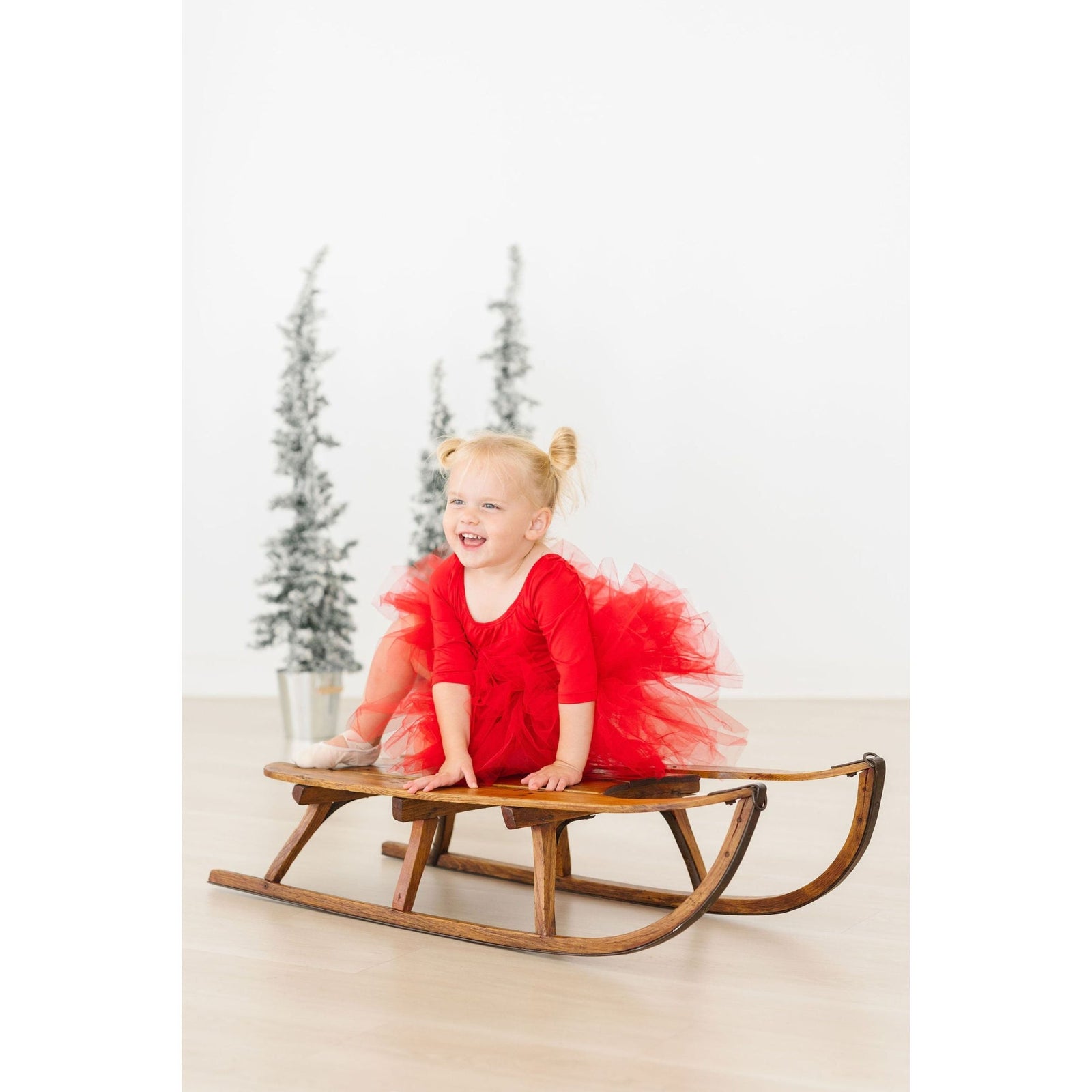 Red 3/4 Tutu Leotard