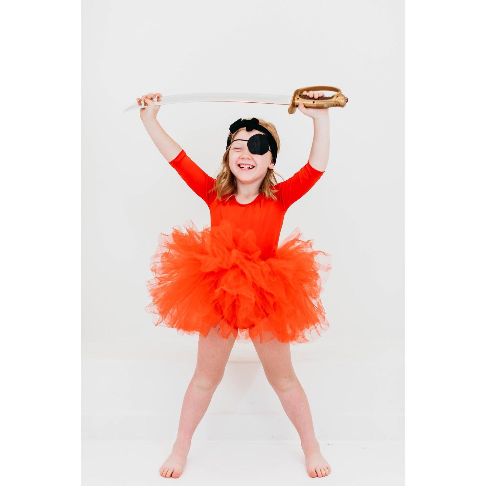 Red 3/4 Tutu Leotard